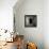 A Black Cat Inside a Window-Luis Beltran-Framed Stretched Canvas displayed on a wall