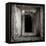 A Black Cat Inside a Window-Luis Beltran-Framed Stretched Canvas