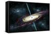 A Black Hole in Interstellar Space-Stocktrek Images-Framed Stretched Canvas