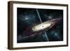 A Black Hole in Interstellar Space-Stocktrek Images-Framed Art Print