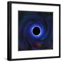 A Black Hole Warping the Space around It-null-Framed Photographic Print