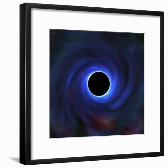 A Black Hole Warping the Space around It-null-Framed Photographic Print