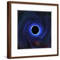 A Black Hole Warping the Space around It-null-Framed Photographic Print