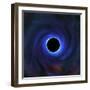 A Black Hole Warping the Space around It-null-Framed Photographic Print