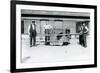 A Black Leopard Being Transported in a Cage by Keepers at London Zoo, June 1922-Frederick William Bond-Framed Photographic Print