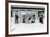 A Black Leopard Being Transported in a Cage by Keepers at London Zoo, June 1922-Frederick William Bond-Framed Photographic Print