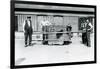 A Black Leopard Being Transported in a Cage by Keepers at London Zoo, June 1922-Frederick William Bond-Framed Photographic Print