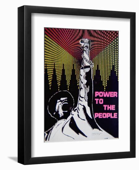 A 'Black Panther' Poster of the 1960S-null-Framed Giclee Print