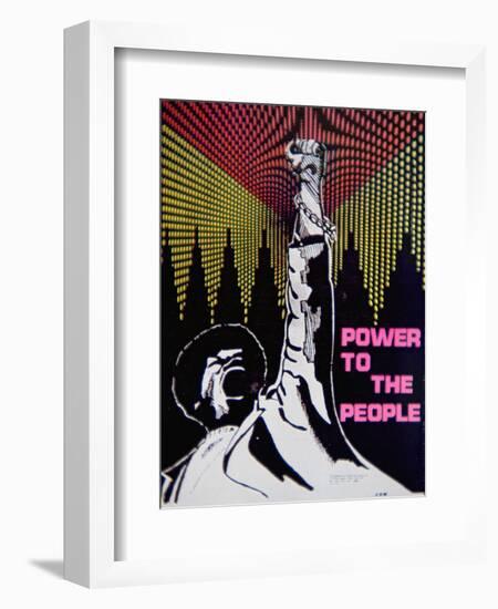 A 'Black Panther' Poster of the 1960S-null-Framed Giclee Print