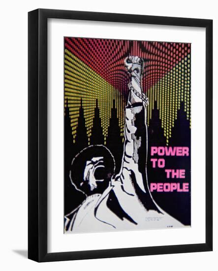 A 'Black Panther' Poster of the 1960S-null-Framed Giclee Print