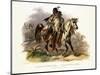 A Blackfoot Indian on Horseback, Plate 19 from Volume 1 of Travels in the Interior of North America-Karl Bodmer-Mounted Giclee Print