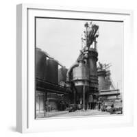 A Blast Furnace at the Park Gate Iron and Steel Co, Rotherham, South Yorkshire, April 1955-Michael Walters-Framed Photographic Print