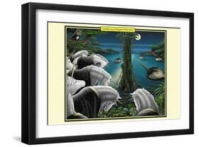 A Blessing of Magical Unicorns-Richard Kelly-Framed Art Print