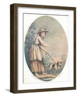 A Blind Girl of Rome, C18th Century-Thomas Gaugain-Framed Giclee Print