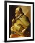 A Blind Hurdy-Gurdy Player, Seated Three-Quarter Length, in Profile to the Left-Georges de La Tour-Framed Giclee Print