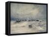'A Blizzard on the Barrier', c1908, (1909)-George Marston-Framed Stretched Canvas