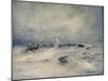 'A Blizzard on the Barrier', c1908, (1909)-George Marston-Mounted Giclee Print
