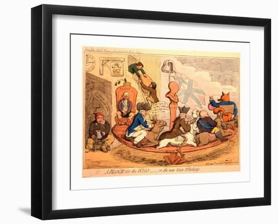 A Block for the Wigs Or-null-Framed Giclee Print