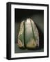 A block of jade with an adze blade, of the form used for a tokipoutangata, ceremonial chief's axe-null-Framed Giclee Print