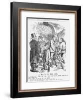 A Block on the Line, 1867-John Tenniel-Framed Giclee Print