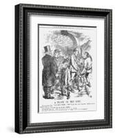 A Block on the Line, 1867-John Tenniel-Framed Giclee Print