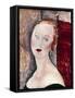 A Blond Woman (Portrait of Germaine Survag), 1918-Amadeo Modigliani-Framed Stretched Canvas
