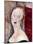 A Blond Woman (Portrait of Germaine Survag), 1918-Amadeo Modigliani-Mounted Giclee Print