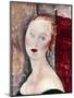 A Blond Woman (Portrait of Germaine Survag), 1918-Amadeo Modigliani-Mounted Premium Giclee Print