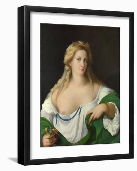 A Blonde Woman, C. 1520-Jacopo Palma Il Vecchio the Elder-Framed Giclee Print