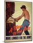 "A Blow to the Axis: More Lumber For the Army", 1943-Harold Schmidt-Mounted Giclee Print