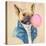 A Blowing Bubble French Bulldog-Jin Jing-Stretched Canvas