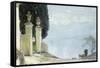 A Blue Day on Como, c.1900-Joseph Walter West-Framed Stretched Canvas