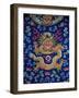 A Blue-Ground Embroidered Kesi Dragon Robe, Detail of Dragon, Qing Dynasty-null-Framed Giclee Print