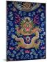 A Blue-Ground Embroidered Kesi Dragon Robe, Detail of Dragon, Qing Dynasty-null-Mounted Giclee Print