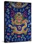 A Blue-Ground Embroidered Kesi Dragon Robe, Detail of Dragon, Qing Dynasty-null-Stretched Canvas