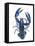 A Blue Lobster-Isabelle Brent-Framed Stretched Canvas