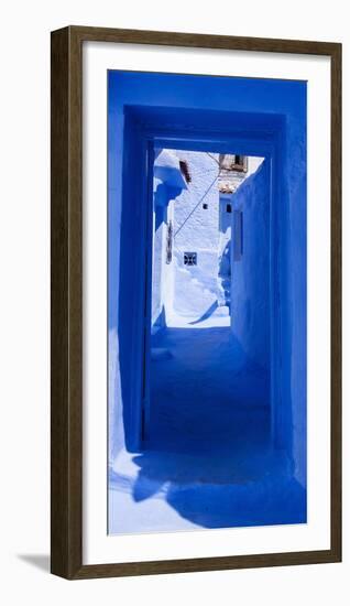 A Blue Passage in Moroccan Town-Steven Boone-Framed Photographic Print