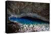 A Blue Underground Lake in Grotto Azul Cave System, Bonito, Brazil-Alex Saberi-Stretched Canvas