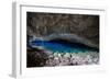 A Blue Underground Lake in Grotto Azul Cave System, Bonito, Brazil-Alex Saberi-Framed Photographic Print