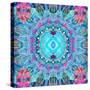 A Blue Water Mandala from Flower Photographs-Alaya Gadeh-Stretched Canvas