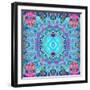 A Blue Water Mandala from Flower Photographs-Alaya Gadeh-Framed Photographic Print