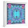 A Blue Water Mandala from Flower Photographs-Alaya Gadeh-Framed Photographic Print