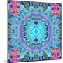 A Blue Water Mandala from Flower Photographs-Alaya Gadeh-Mounted Photographic Print