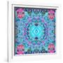 A Blue Water Mandala from Flower Photographs-Alaya Gadeh-Framed Photographic Print