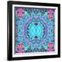 A Blue Water Mandala from Flower Photographs-Alaya Gadeh-Framed Photographic Print