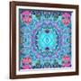 A Blue Water Mandala from Flower Photographs-Alaya Gadeh-Framed Photographic Print