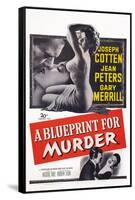 A Blueprint for Murder, Joseph Cotten, Jean Peters, 1953-null-Framed Stretched Canvas