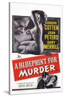 A Blueprint for Murder, Joseph Cotten, Jean Peters, 1953-null-Stretched Canvas