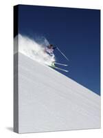 A Blur of Snow and Skis-null-Stretched Canvas