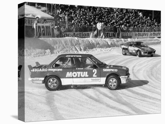 A BMW 325IX During the Chamonix Ice Race, France, 1989-null-Stretched Canvas